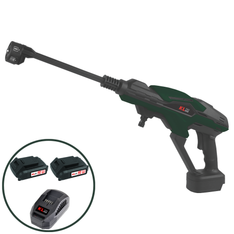 Klpro KLY18B-20 18V/2Ah 55 Bar Çift Akülü Şarjlı Yıkama Makinesi