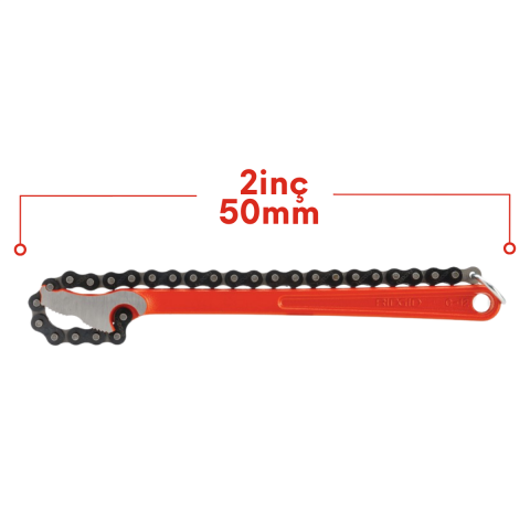 Rıdgıd 31310 15¾''/390mm Hafif Hizmet Tipi Zincirli Boru Anahtarı