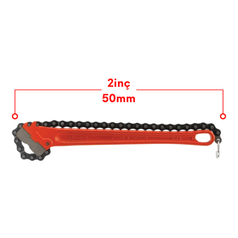 Rıdgıd 31315 15¾''/390mm Ağır Hizmet Tipi Zincirli Boru Anahtarı