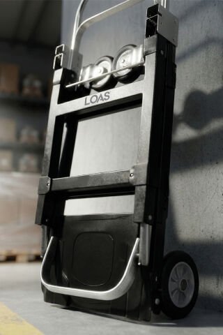 Loas LSKTA220 Yatay 220kg/Dikey 90kg Katlanır Paket Taşıma Arabası