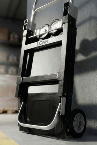 Loas LSKTA220 Yatay 220kg/Dikey 90kg Katlanır Paket Taşıma Arabası