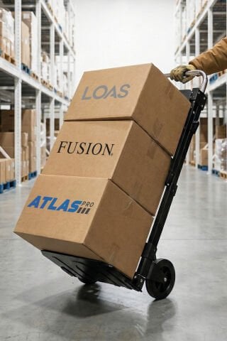 Loas LSKTA220 Yatay 220kg/Dikey 90kg Katlanır Paket Taşıma Arabası