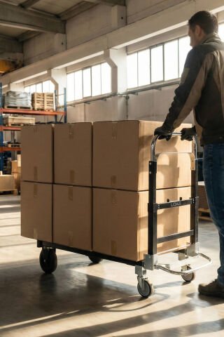 Loas LSKTA220 Yatay 220kg/Dikey 90kg Katlanır Paket Taşıma Arabası