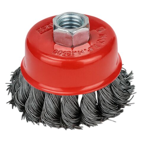 Fixonic Eratool ERA10052 125mm Burmalı Çanak Fırça Gri Telli