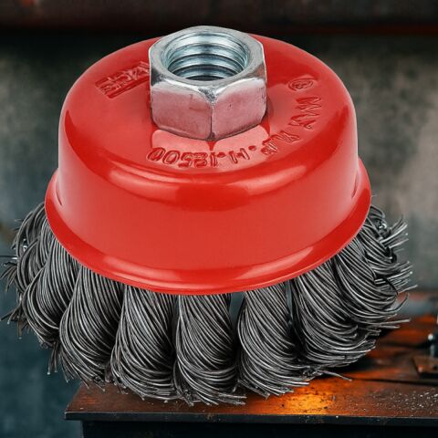 Fixonic Eratool ERA10052 125mm Burmalı Çanak Fırça Gri Telli