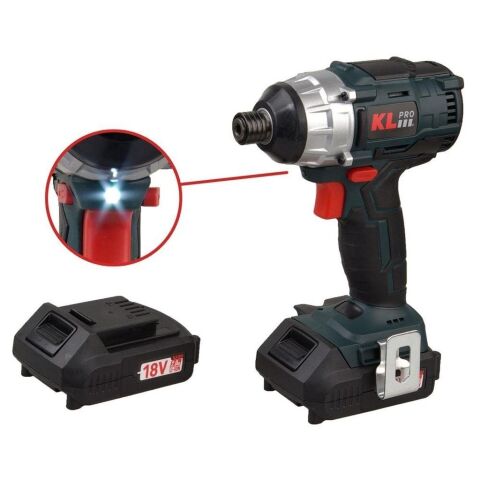 Klpro18Volt/2.0Ah Li-ion Kömürsüz Prof. Torklu Darbeli Vidalama Kldv18B-20