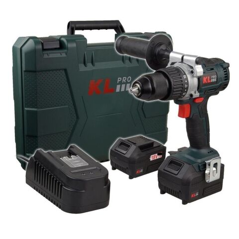 Klpro 18Volt/5.0Ah Li-ion Kömürsüz Prof. Şarjlı Matkap Klnm18b-50