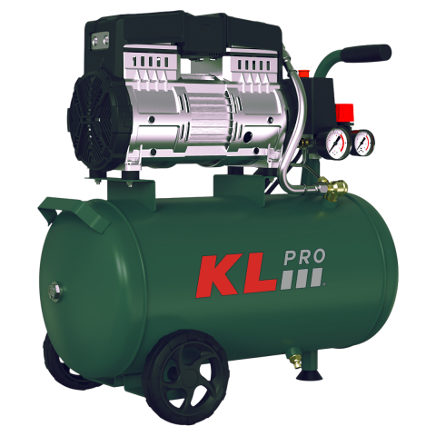 Klpro KLK25SH 8 Bar 24 Litre 2Hp Sessiz ve Yağsız Hava Kompresörü