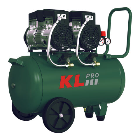 Klpro KLK50S2H 8 Bar 50 Litre 4Hp Sessiz ve Yağsız Hava Kompresörü