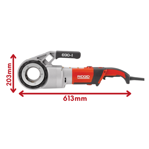 Rıdgıd 44933 Model 690-I 1/2''-2'' Elektrikli El Paftası