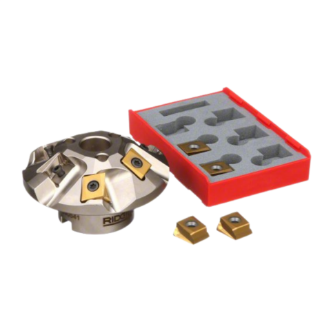 Rıdgıd 48858 B-500 için 30° Kaynak Ağzı Açma Kafası 6 Bıçak 1 Gres Yağı ve 8 Vida Seti