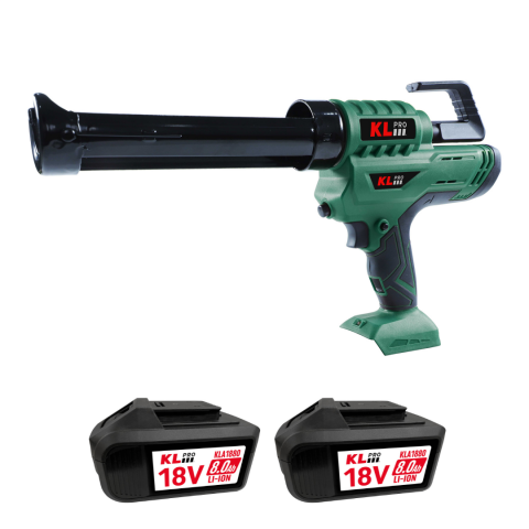 Klpro KLST18E-80 Şarjlı Silikon Tabancası 18V 8.0Ah. Çift Akülü Sosis/Kartuş Tip