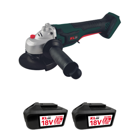 Klpro KLAT18B-80 18V/8.0AH Li-Ion 115MM Kömürsüz Profesyonel Avuç Taşlama