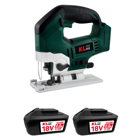 Klpro KLDT18B-80 18VOLT/8.0 Ah Li-Ion Çift Akülü Kömürsüz Profesyonel Dekupaj Testere