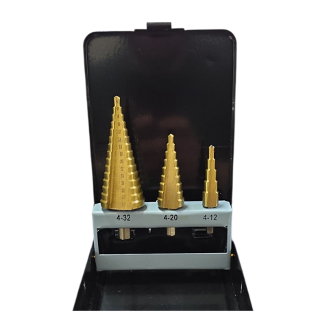 Satra-HSS Kademeli Matkap Ucu/Kozalak Panç (4-12, 4-20, 4-32mm) Altın Seri