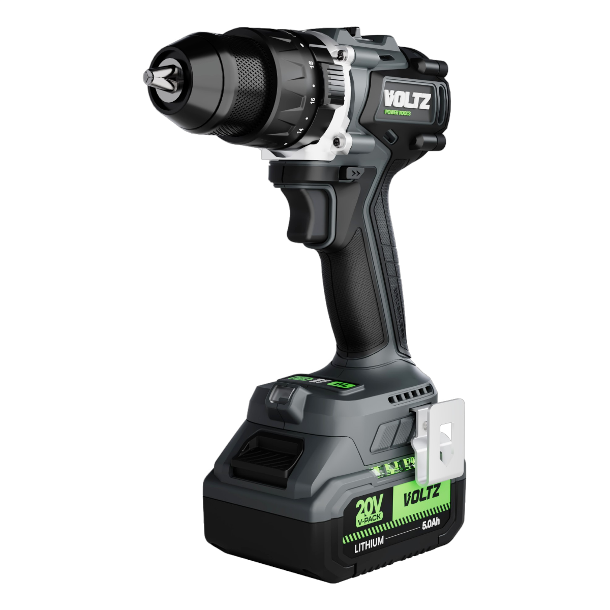 Voltz VZDR20 20V/5Ah. 60Nm Çift Akülü Şarjlı Darbeli Matkap/Vidalama