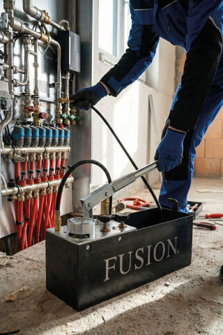 Fusion FSTP60 Test Pompası 60Bar/12Lt - Çelik Gövde ve Pirinç Piston