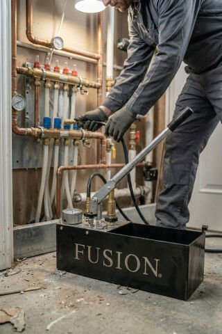 Fusion FSTP60 Test Pompası 60Bar/12Lt - Çelik Gövde ve Pirinç Piston