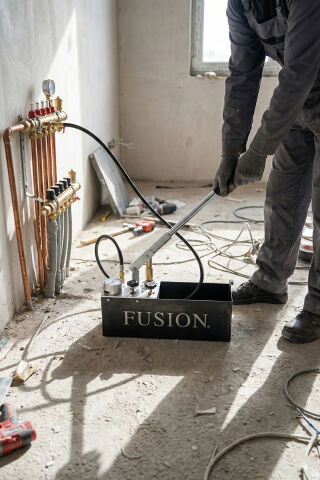 Fusion FSTP60 Test Pompası 60Bar/12Lt - Çelik Gövde ve Pirinç Piston