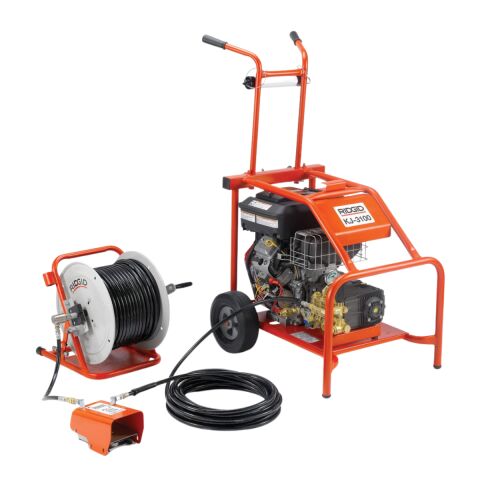 Rıdgıd 37413 KJ-3100 Su Jeti Kanal Açma/Temizleme Makinesi