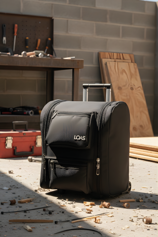 Loas LSTCT38-T Tekerlekli Plastik Tabanlı Endüstriyel Alet Taşıma Çantası Çekçek Tip