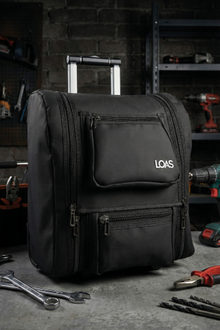 Loas LSTCT38-T Tekerlekli Plastik Tabanlı Endüstriyel Alet Taşıma Çantası Çekçek Tip