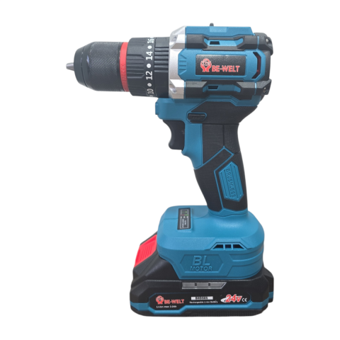 Fixonic Be-Welt PRT056 24V 3Ah Brushless Çift Akülü Darbeli Matkap/Vidalama 55Nm+27 Parça Set