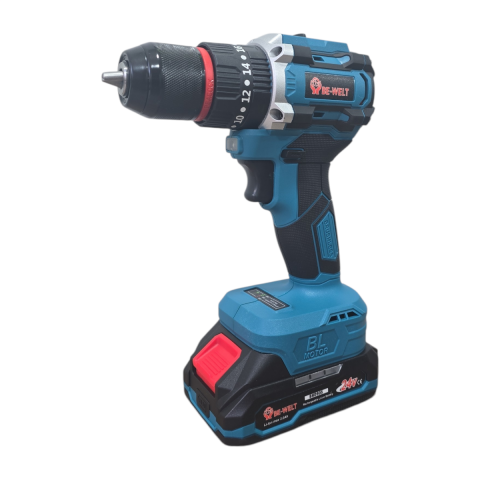 Fixonic Be-Welt PRT056 24V 3Ah Brushless Çift Akülü Darbeli Matkap/Vidalama 55Nm+27 Parça Set