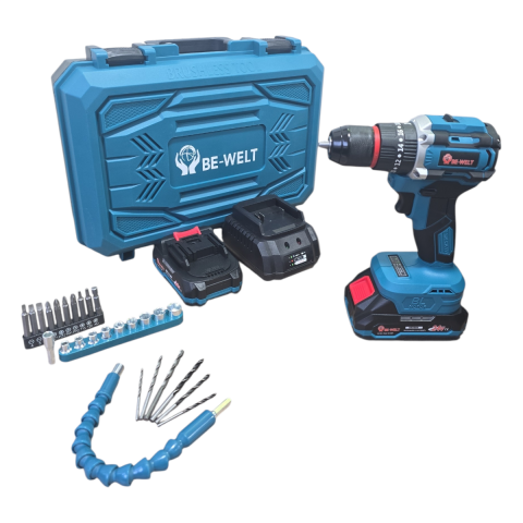 Fixonic Be-Welt PRT056 24V 3Ah Brushless Çift Akülü Darbeli Matkap/Vidalama 55Nm+27 Parça Set