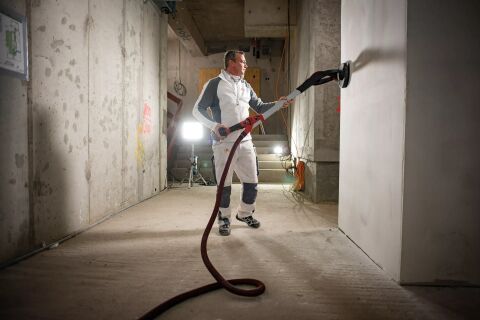 Flex GEMH18.0-EC/5.0 18V./5.0Ah. Çift Akülü Alçıpan Boya Zımpara (Zürafa) Makinesi