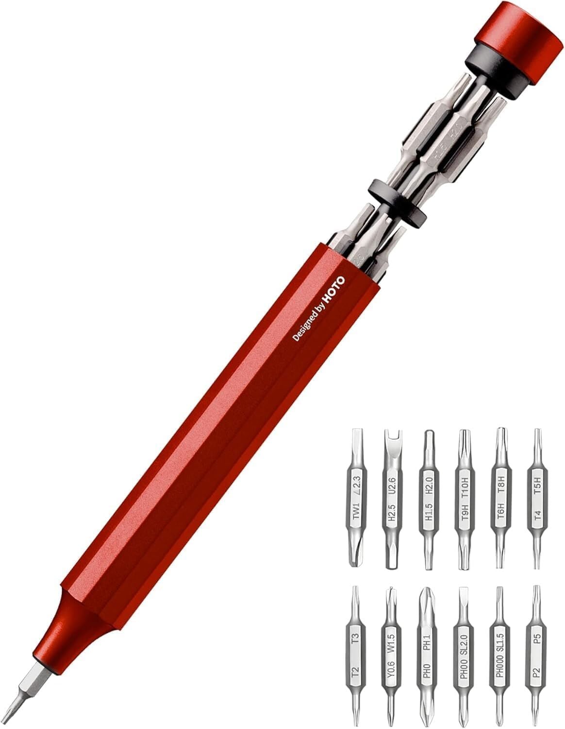 Fixonic Hoto QWLSD004 24'ü 1 Arada Hassas Kalem Tip Tornavida Seti Turuncu Renk