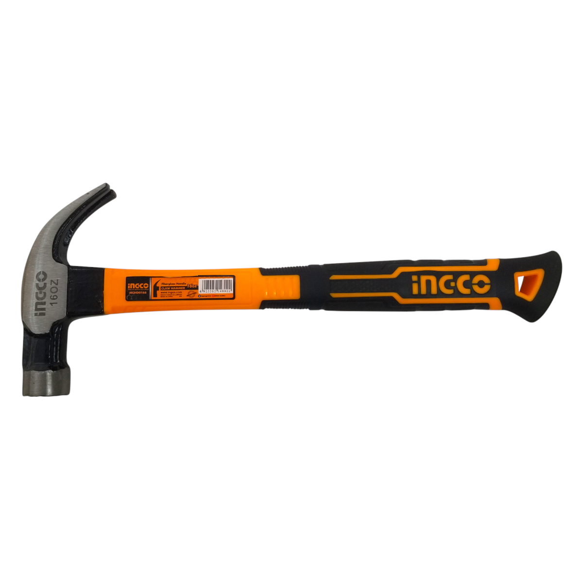 Ingco HCHD0166 16oz/450gr Endüstriyel Fiberglas Saplı Çatal Çekiç