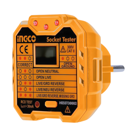 Ingco HESST30002 Soket/Priz Test Cihazı 300V/CAT II