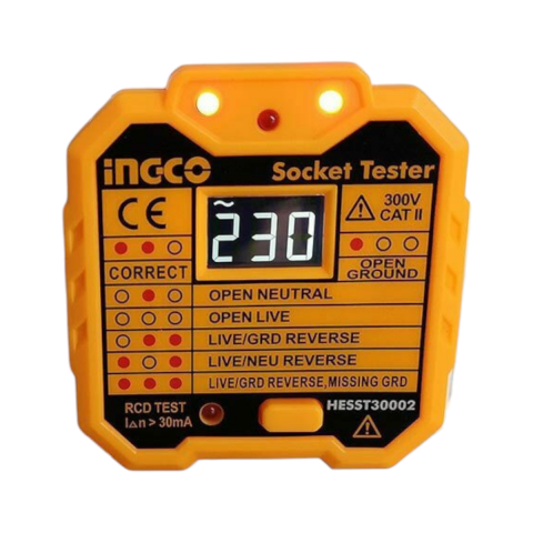 Ingco HESST30002 Soket/Priz Test Cihazı 300V/CAT II