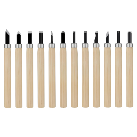 Fixonic Sakata WD1008 12 Parça Mini Ahşap Oyma Seti