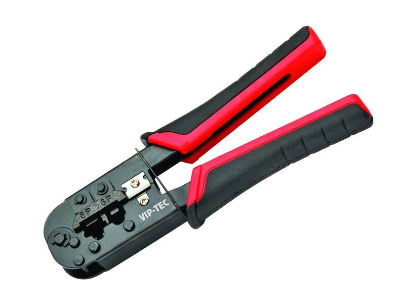 VIP-TEC 190mm Ethernet ve Telefon Jakı Sıkma/Ezme Pensesi (2 Soket)