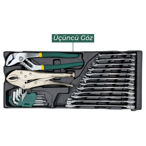 Fixonic FOTC078 78 Parça Dolu Metal Alet/Takım Çantası