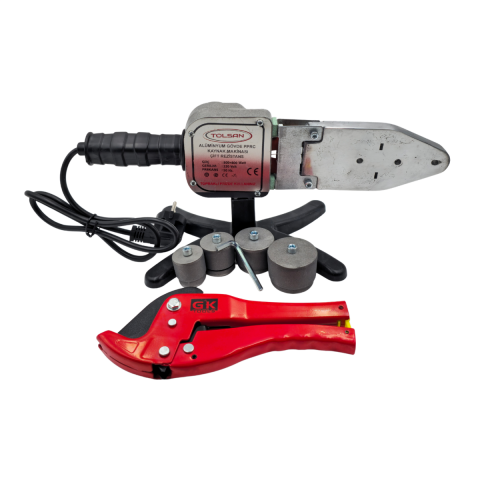Fixonic Tolsan FOBK1600 1600W Çift Rezistanslı PPRC Plastik Boru Kaynak Makinesi Seti