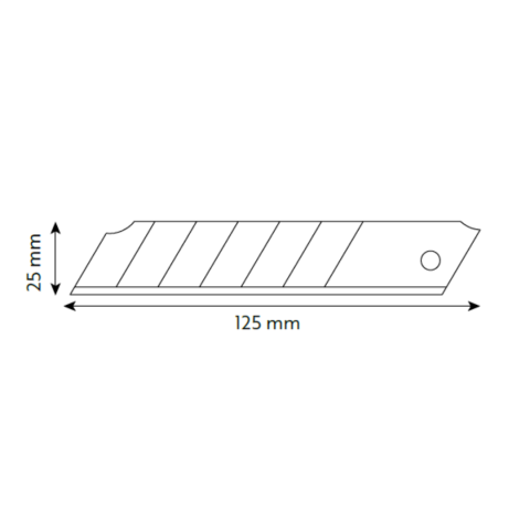 VIP-TEC 25mm Profesyonel Maket Bıçağı Yedeği Yerli Üretim