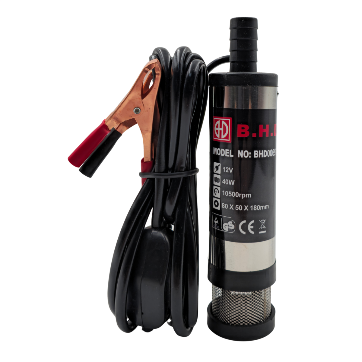 Fixonic B.H.D. BHD00697 12V Kendinden Emişli Taşınabilir Yakıt/Sıvı Yağ Aktarma Mazot Pompası