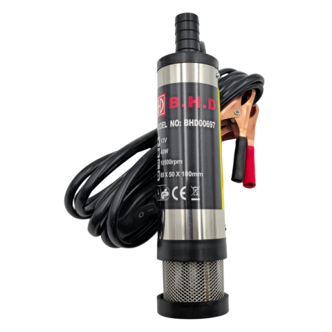 Fixonic B.H.D. BHD00697 12V Kendinden Emişli Taşınabilir Yakıt/Sıvı Yağ Aktarma Mazot Pompası