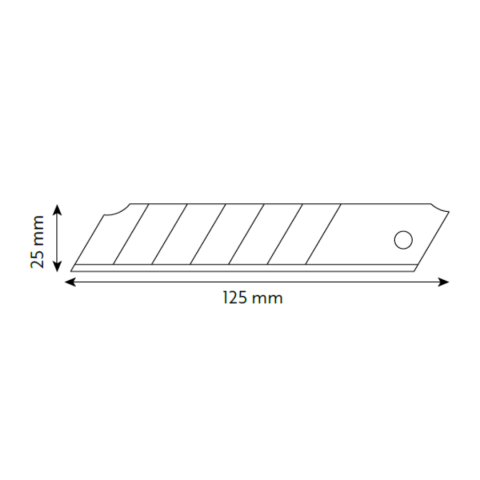 VIP-TEC Plastik Ağır Hizmet 25mm Maket Bıçağı Yerli Üretim