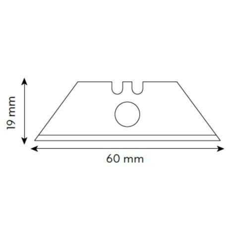 VIP-TEC Profesyonel Halıcı Tip Trapez Metal Maket Bıçağı Yerli Üretim