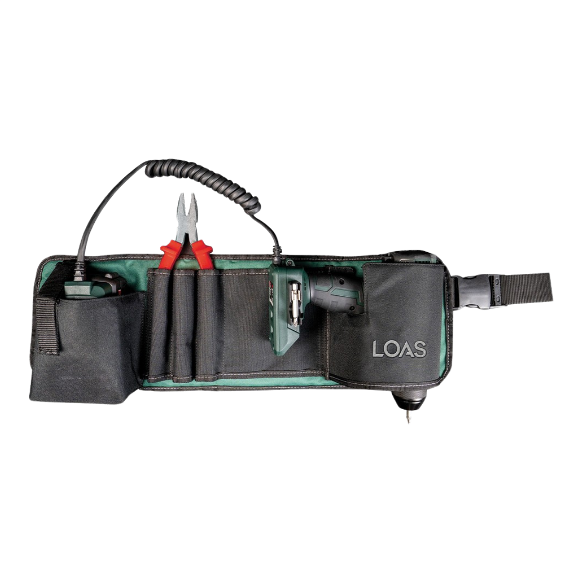 Loas LSTCT02-MA Matkap Kılıflı Usta Bez Bel Çantası, Takım ve Alet Taşımaya Uygun Profesyonel Ağır Hizmet Tipi