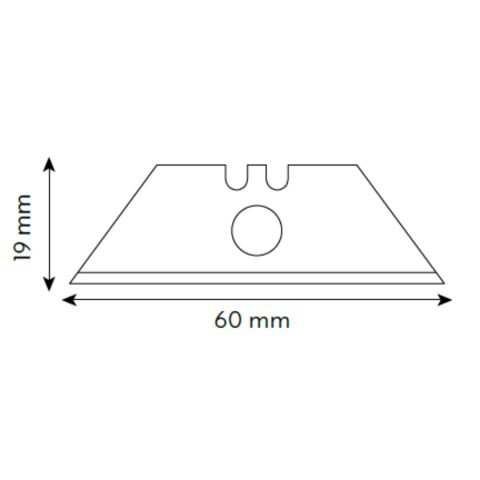 VIP-TEC Profesyonel Halıcı Tip Kancalı Trapez Metal Maket Bıçağı Yerli Üretim