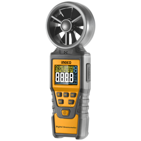 Ingco HETAN01 Dijital Ekranlı Anemometre Rüzgar Ölçer (Rüzgar/Hava Hızı Ölçme Aleti)
