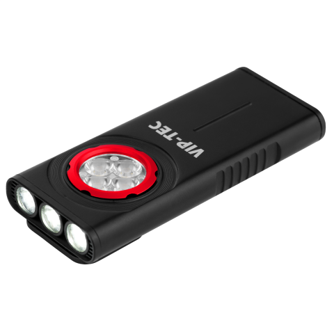 Vip-Tec VT891203 1000 Lümen Şarjlı Alüminyum Gövde  Slim Cep Feneri