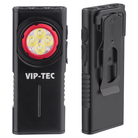 Vip-Tec VT891203 1000 Lümen Şarjlı Alüminyum Gövde  Slim Cep Feneri