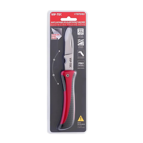Vip-Tec VT875182 Katlanabilir Elektrikçi Bıçağı