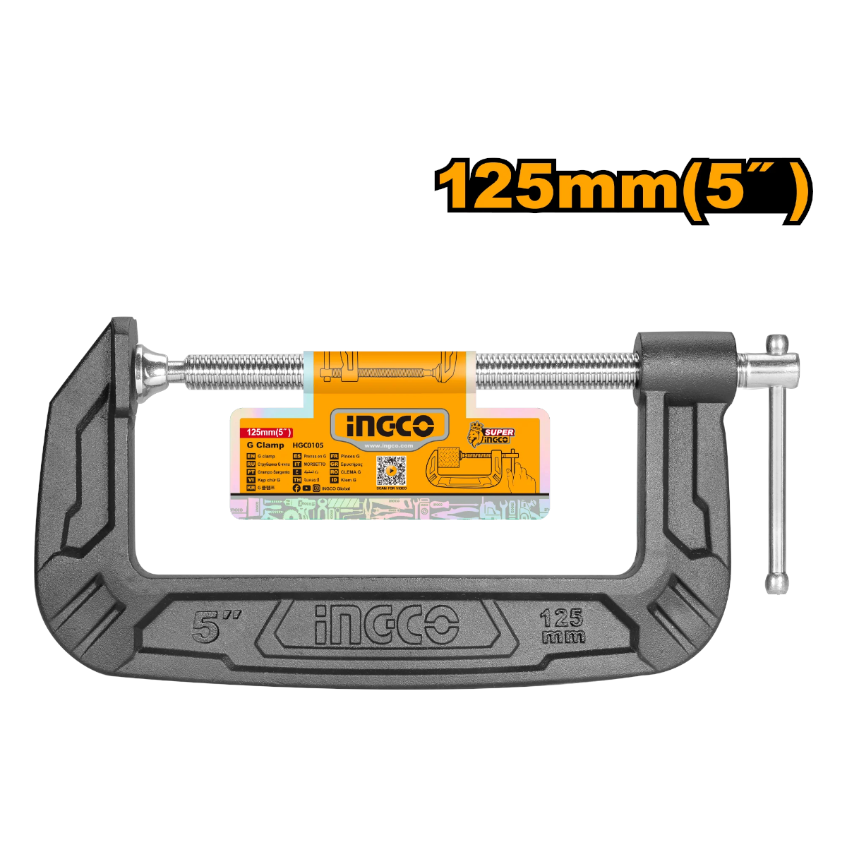 Ingco HGC0105 5''/125mm Endüstriyel G Tip İşkence